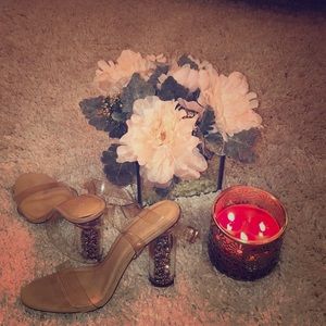 🎁Charlotte Russe Glitter heel shoes!!🌸🌸